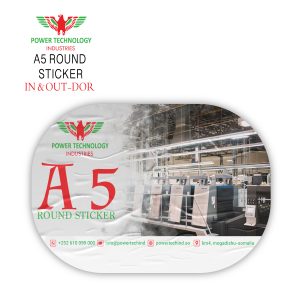 A5 ROUND STICKER