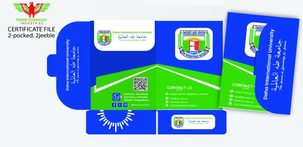 A4 Tri-Fold Certificate File  (2-POCKET) - Image 4