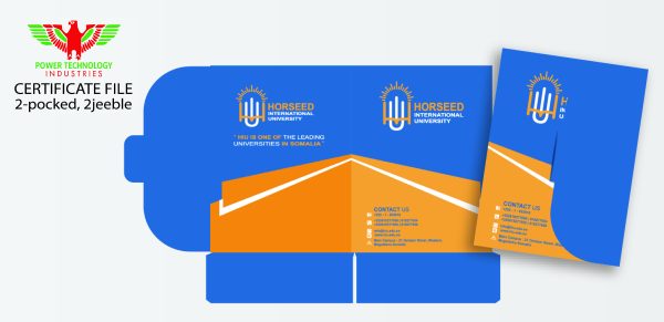A4 Tri-Fold Certificate File  (2-POCKET) - Image 5